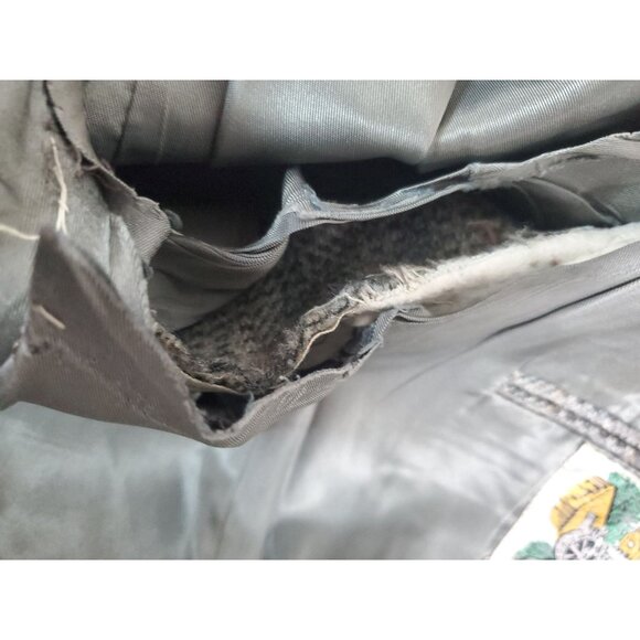 River Calder Tweeds Men's Wool Blazer Jacket With Suede Elbow Patches Vintage - Picture 8 of 8